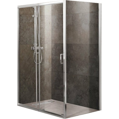 Душевой уголок 100-115x90 см BELBAGNO UNIQUE-AH-1-100/115-90-C-Cr