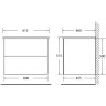 Тумба Bianco Lucido 59,6 см BELBAGNO ETNA ETNA-600-2C-SO-BL-P